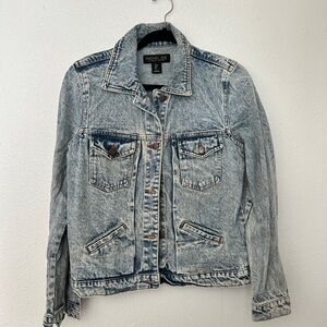 Rachel Zoe Women's Light Wash Jean Jacket Small